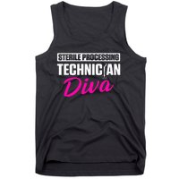 Sterile Processing Technician Diva Funny Tech Tank Top