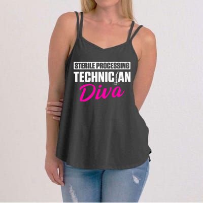 Sterile Processing Technician Diva Funny Tech Women's Strappy Tank