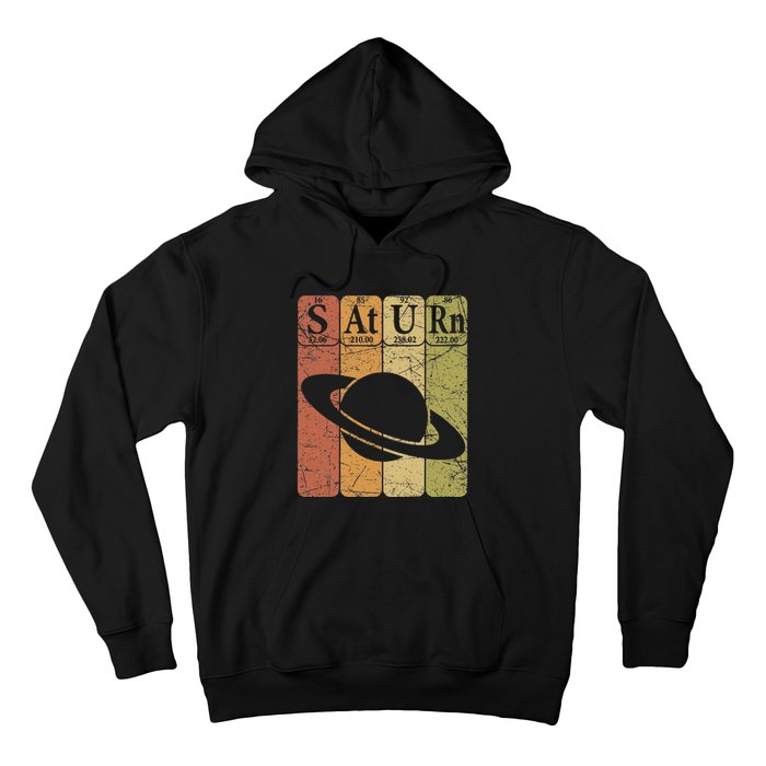 Saturn Periodic Table Elements Saturn Planet Space Nerd Hoodie