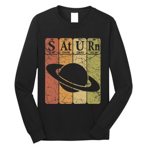 Saturn Periodic Table Elements Saturn Planet Space Nerd Long Sleeve Shirt