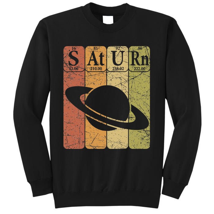 Saturn Periodic Table Elements Saturn Planet Space Nerd Sweatshirt