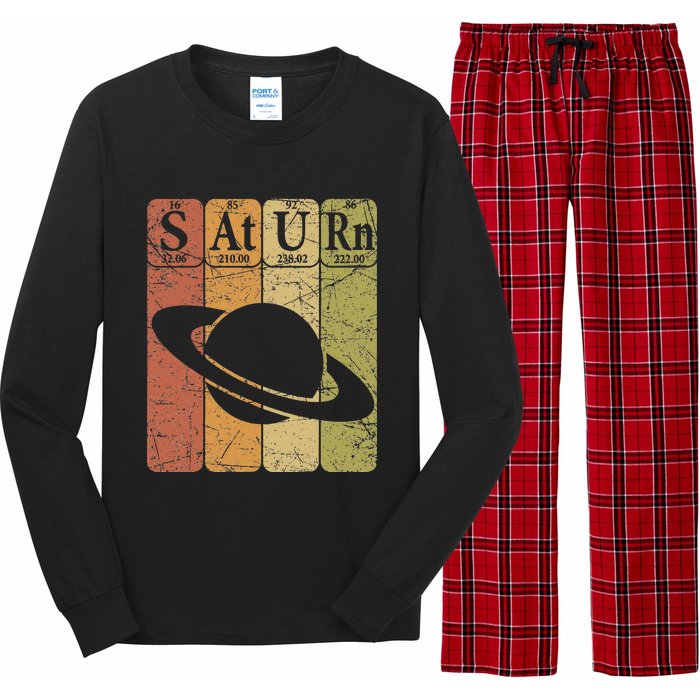 Saturn Periodic Table Elements Saturn Planet Space Nerd Long Sleeve Pajama Set