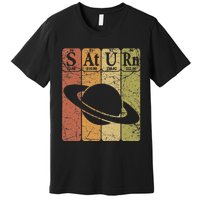 Saturn Periodic Table Elements Saturn Planet Space Nerd Premium T-Shirt