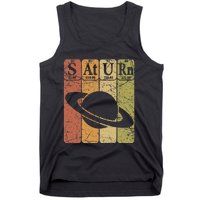 Saturn Periodic Table Elements Saturn Planet Space Nerd Tank Top