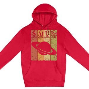 Saturn Periodic Table Elements Saturn Planet Space Nerd Premium Pullover Hoodie