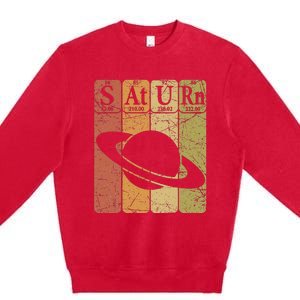 Saturn Periodic Table Elements Saturn Planet Space Nerd Premium Crewneck Sweatshirt