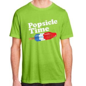 Summer Popsicle Time Funny Bomb Retro 80s Pop Vacation Gift Adult ChromaSoft Performance T-Shirt