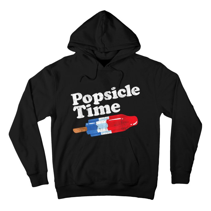 Summer Popsicle Time Funny Bomb Retro 80s Pop Vacation Gift Hoodie