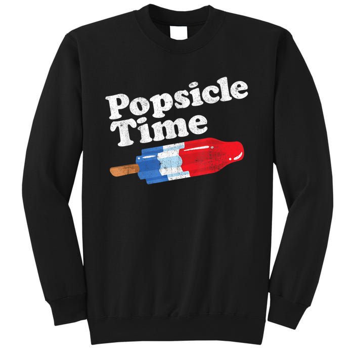 Summer Popsicle Time Funny Bomb Retro 80s Pop Vacation Gift Sweatshirt