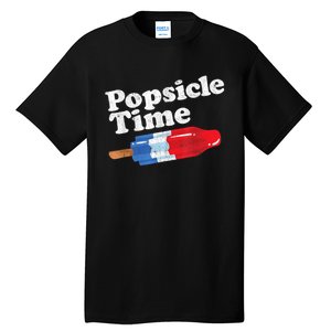 Summer Popsicle Time Funny Bomb Retro 80s Pop Vacation Gift Tall T-Shirt