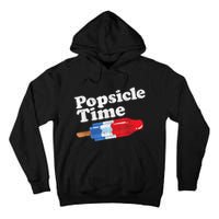 Summer Popsicle Time Funny Bomb Retro 80s Pop Vacation Gift Tall Hoodie