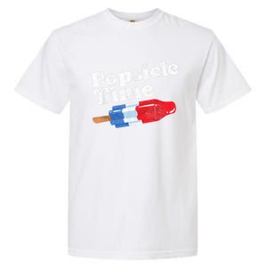 Summer Popsicle Time Funny Bomb Retro 80s Pop Vacation Gift Garment-Dyed Heavyweight T-Shirt