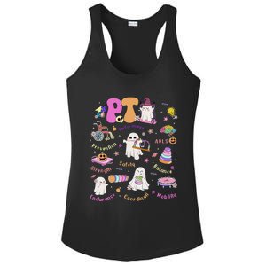 Spooky Physical Therapist Halloween Physical Therapy Month Ladies PosiCharge Competitor Racerback Tank