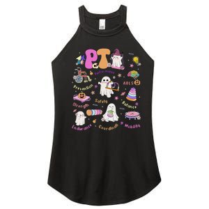 Spooky Physical Therapist Halloween Physical Therapy Month Women's Perfect Tri Rocker Tank