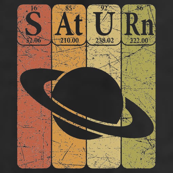 Saturn Periodic Table Elements Saturn Planet Space Nerd Cool Comfort Performance Bucket Hat