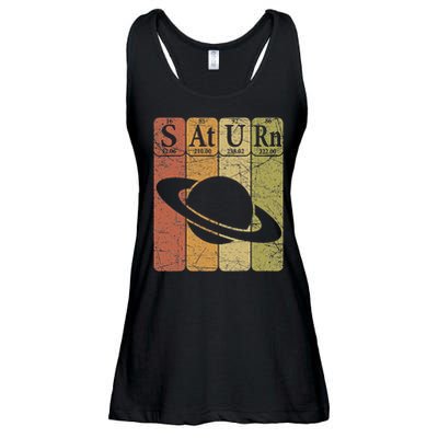 Saturn Periodic Table Elements Saturn Planet Space Nerd Ladies Essential Flowy Tank