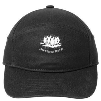 Stop Penguin Tariffs, I Stand With The Penguins Design 7-Panel Snapback Hat