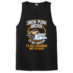 Snow Plow Truck Just Explaining Why IM Snow Plow Driver Cute Gift PosiCharge Competitor Tank