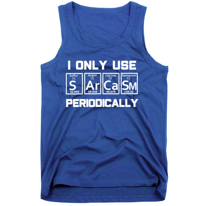 Sarcasm Periodic Table Elegift Weird Science Joke Gift Tank Top