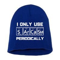 Sarcasm Periodic Table Elegift Weird Science Joke Gift Short Acrylic Beanie