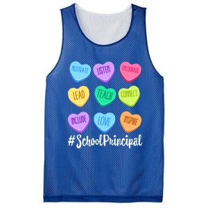 School Principal Teacher Valentine's Day Pastel Candy Heart Gift Mesh Reversible Basketball Jersey Tank