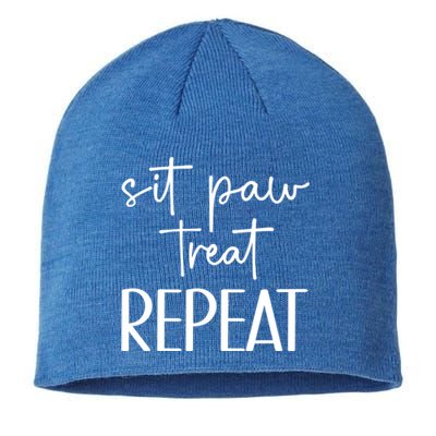 Sit Paw Treat Repeat Dog Trainer Dog Training Gift Sustainable Beanie