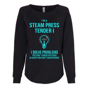 Steam Press Tender I I Solve Problems Womens California Wash Sweatshirt