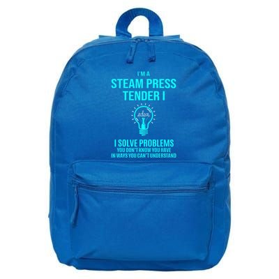 Steam Press Tender I I Solve Problems 16 in Basic Backpack