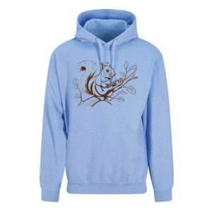 Squirrel Plays The Guitar Guitar Music Unisex Surf Hoodie