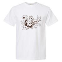 Squirrel Plays The Guitar Guitar Music Garment-Dyed Heavyweight T-Shirt