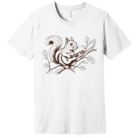 Squirrel Plays The Guitar Guitar Music Premium T-Shirt