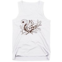 Squirrel Plays The Guitar Guitar Music Tank Top