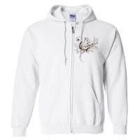 Squirrel Plays The Guitar Guitar Music Full Zip Hoodie