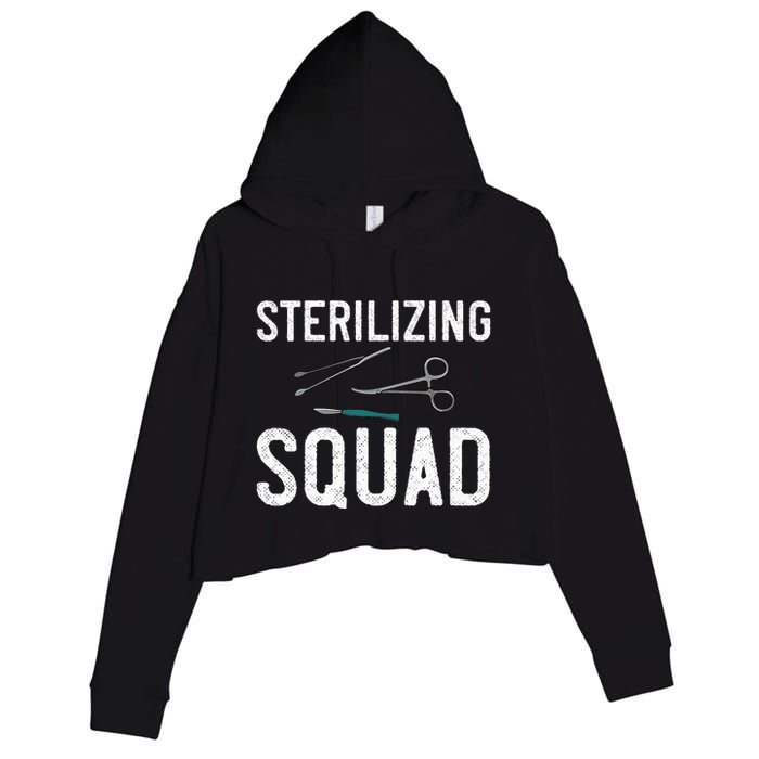 Sterile Processing Technician Certification Manager Tech Crop Fleece Hoodie