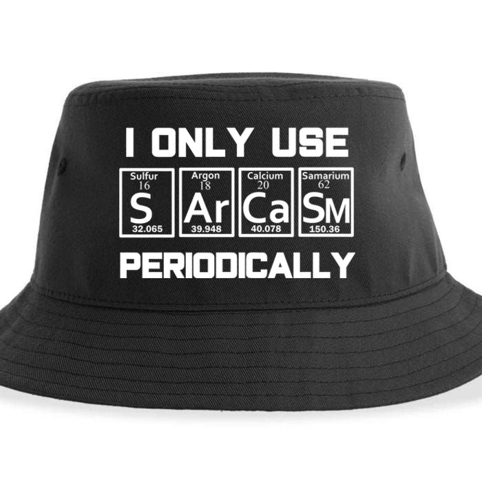 Sarcasm Periodic Table Element Weird Science Joke Gift Sustainable Bucket Hat