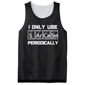 Sarcasm Periodic Table Element Weird Science Joke Gift Mesh Reversible Basketball Jersey Tank