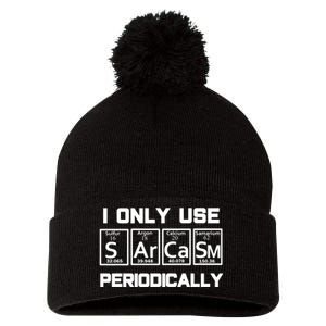 Sarcasm Periodic Table Element Weird Science Joke Gift Pom Pom 12in Knit Beanie