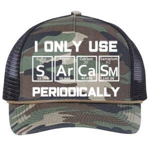 Sarcasm Periodic Table Element Weird Science Joke Gift Retro Rope Trucker Hat Cap