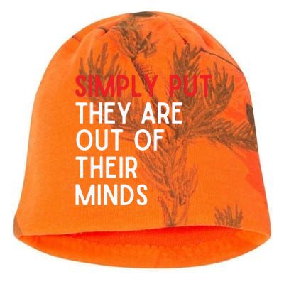 Simply Put They Are Out Of Their Minds Kati - Camo Knit Beanie