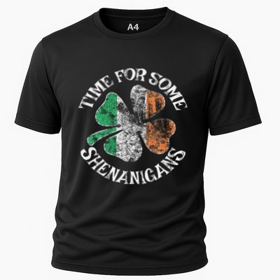 St. Patrick's Time For Some Shenanigans Clover Funny Party Performance Shirt