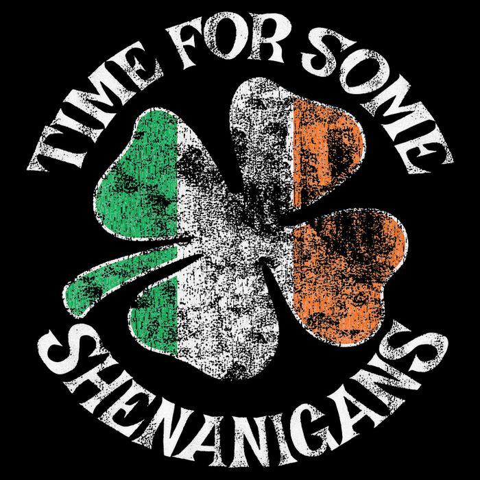 St. Patrick's Time For Some Shenanigans Clover Funny Party Performance Shirt