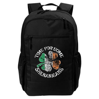St. Patrick's Time For Some Shenanigans Clover Funny Party Backpack