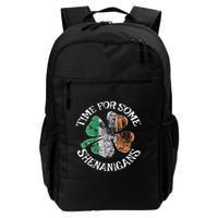 St. Patrick's Time For Some Shenanigans Clover Funny Party Backpack