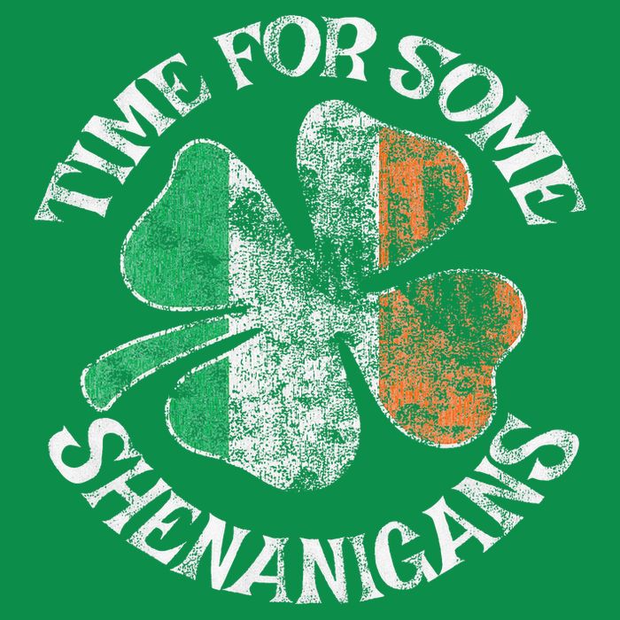 St. Patrick's Time For Some Shenanigans Clover Funny Party Baby Bodysuit