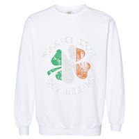 St. Patrick's Time For Some Shenanigans Clover Funny Party Garment-Dyed Sweatshirt