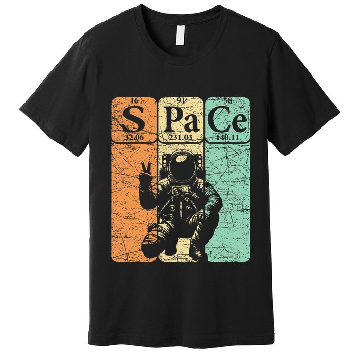 Space Periodic Table Elements Outer Space Nerd Premium T-Shirt