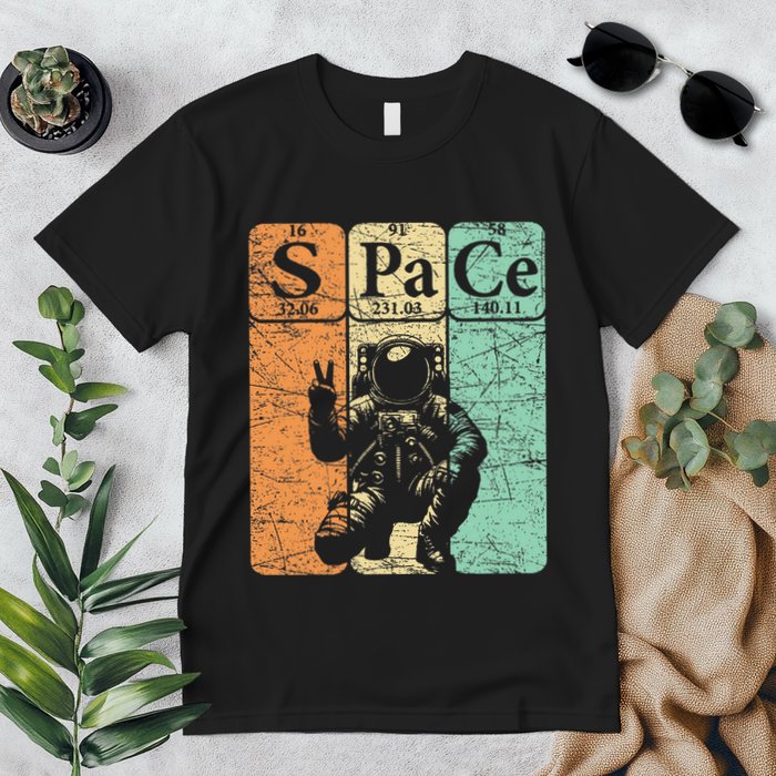 Space Periodic Table Elements Outer Space Nerd Premium T-Shirt