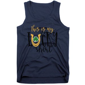 St Pattys This My Lucky Irish Shamrock Shenanigans Tank Top