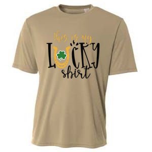 St Pattys This My Lucky Irish Shamrock Shenanigans Cooling Performance Crew T-Shirt