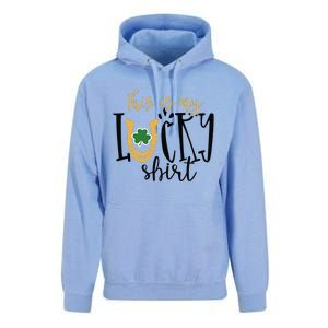 St Pattys This My Lucky Irish Shamrock Shenanigans Unisex Surf Hoodie